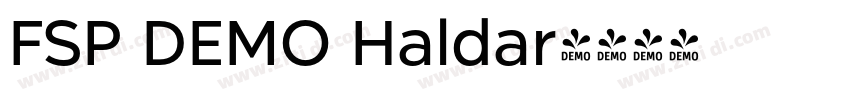 FSP DEMO Haldar字体转换 FSP DEMO Haldar字体转换